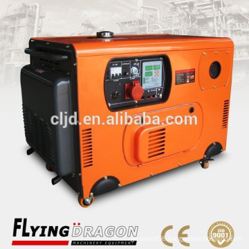 mobile soundproof air cooled diesel mini 4000w power generator for sale with 2 poles brusless alternator